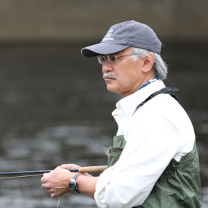 Augusto Russell fly fishing the Farmington River, CT