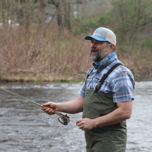 Joe Philippon fly fishing the Farmington River, CT