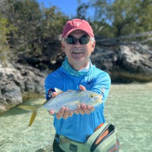 Cross Current's Augusto Russell with a Jack at Soul Fly Lodge in the Berry Islands